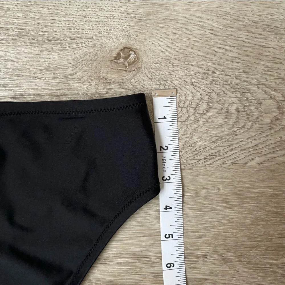 J. Crew Bikini Brief, Black, Full Coverage, Women’s Size Medium - Picture 5 of 10